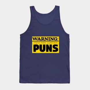 May Contain Puns Tank Top